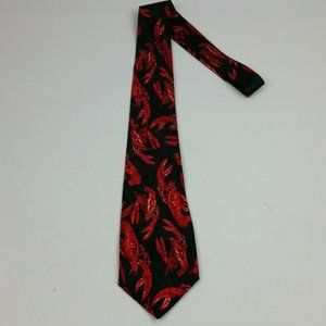 FRATELLO Ocean Lobster Designer Suit Necktie Black